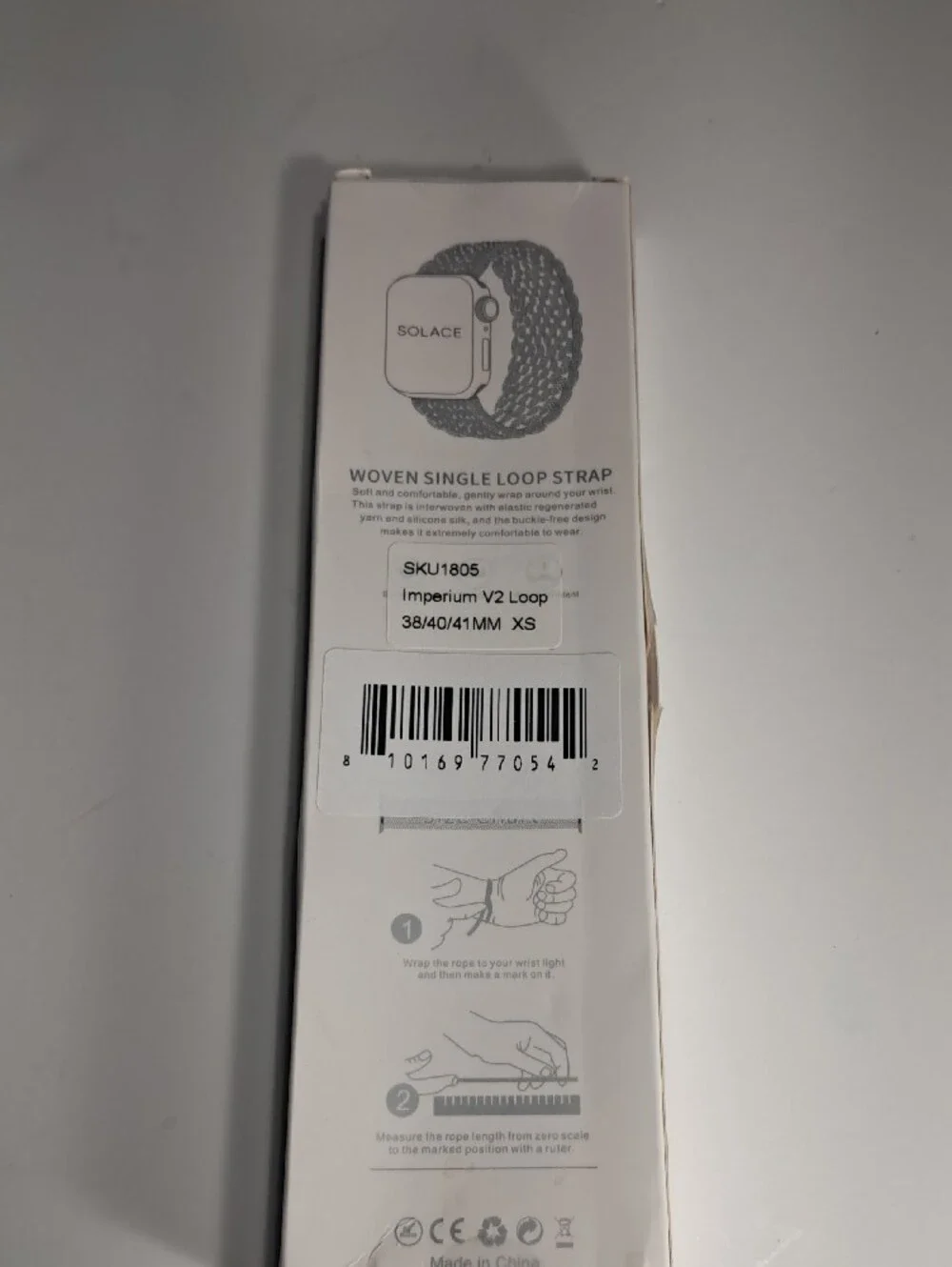 Solace Pink Braided Loop Smartwatch Band for Compatible Wearables